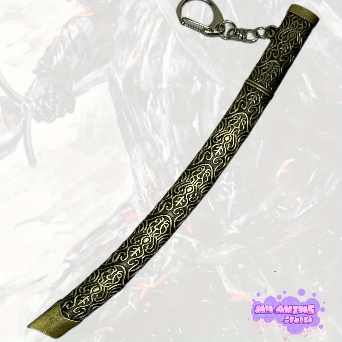 9.8 بوصة Elden النيزك خام شفرة معدنية كاتانا السيف صابر الأصلي الساموراي صابر السيف النينجا سكين تأثيري اكسسوارات الدعامة لعبة #3