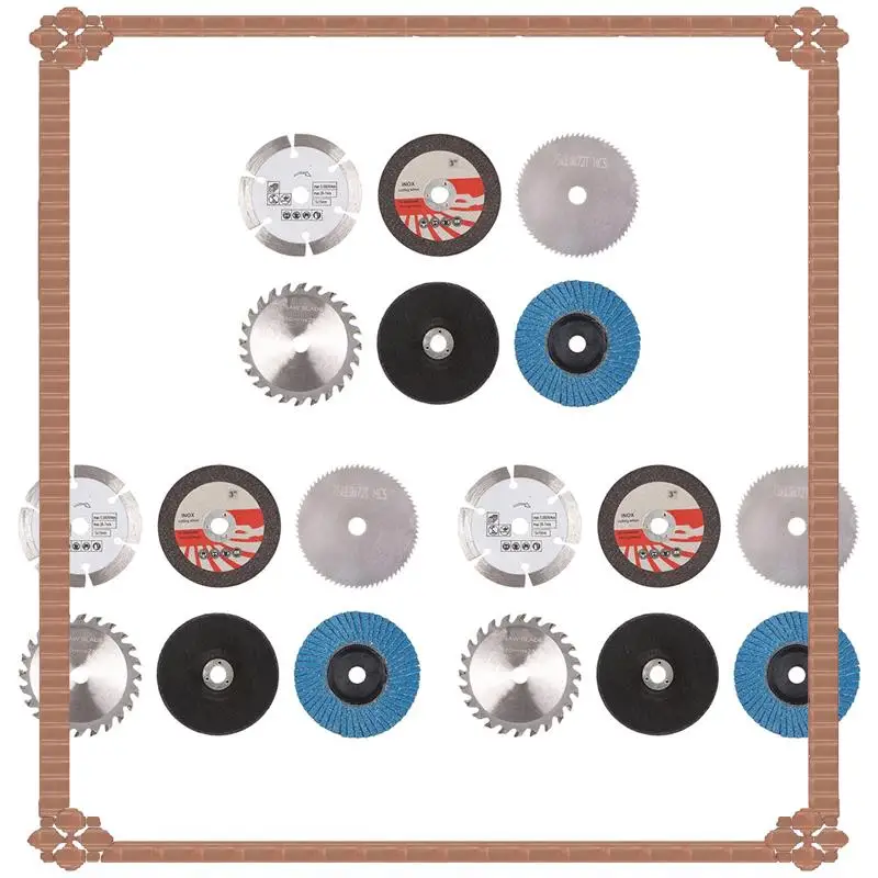 

24-часовая доставка, 18 шт., комплект режущих дисков 75 мм для угловой шлифовальной машины диаметром 10 мм, металлическая циркулярная пила, шлифовальный круг с плоской лоскутой Sandi