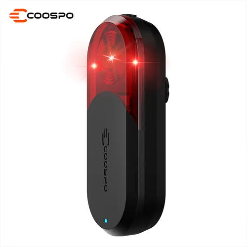 COOSPO TR70 luz trasera de Radar luz trasera de bicicleta inteligente advertencia de freno IP67 luz trasera de ciclismo impermeable 7 modos de luz lámpara trasera