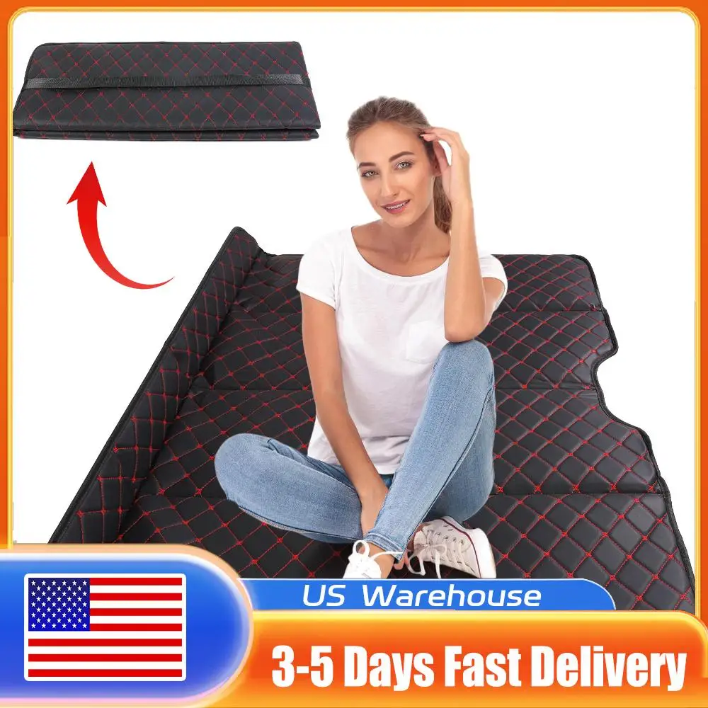 

Автомобильный матрас из ПУ кожи для заднего сиденья, складной, не надувной, портативный, для седанов, внедорожников, грузовиков