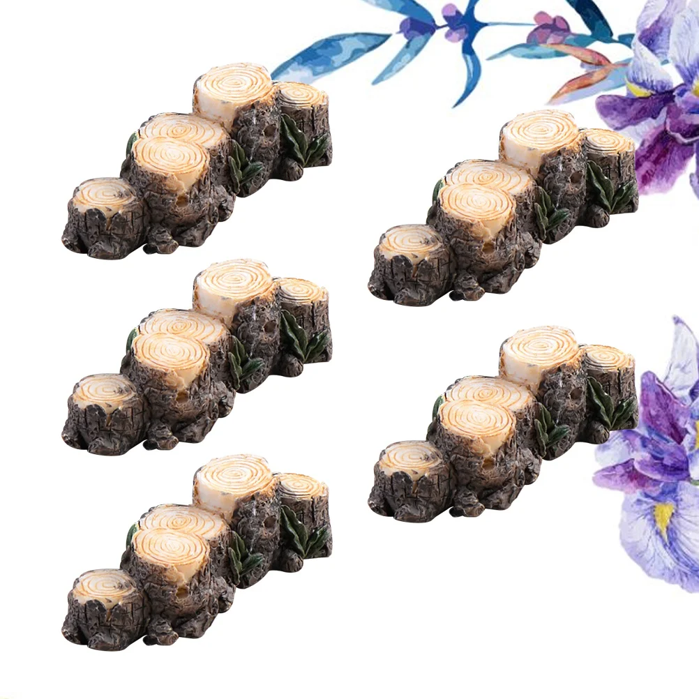 

5Pcs Moss Ornaments Resin Miniature Landscape Decorative Micro Landscape for Garden Terrarium Succulent Bonsai