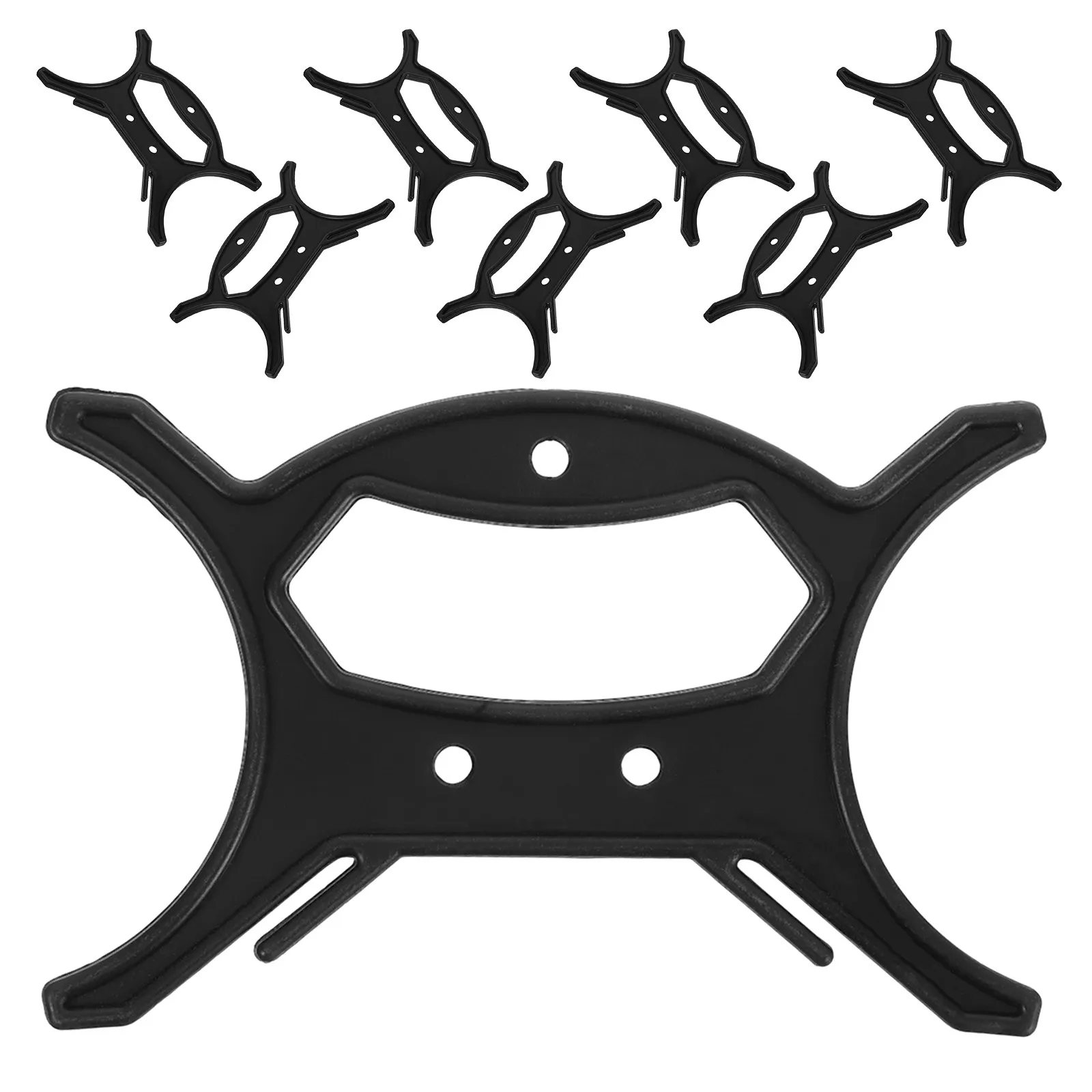 8Pcs Rope Winder Black Large Handle Ergonomic String Light Organizer Cable Storage Holiday Decoration Light Storage Tool
