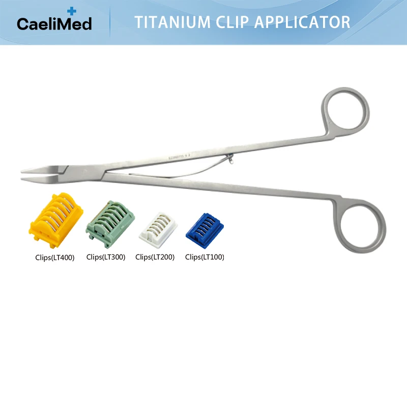 Aplicador de Clipe de Titânio Reutilizável com Cabo em Formato O para Modelos LT100, LT200, LT300 - para Clipes Hemostáticos de Ligadura em Cirurgia Aberta