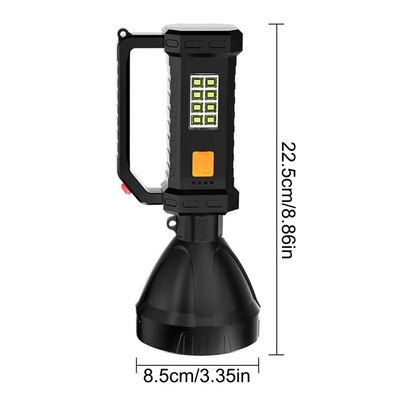 Solar Rechargeable Flashlight Portable Outdoor Flashlight Rechargeable Torch For Camping Hiking Cycling Portable Outdoor