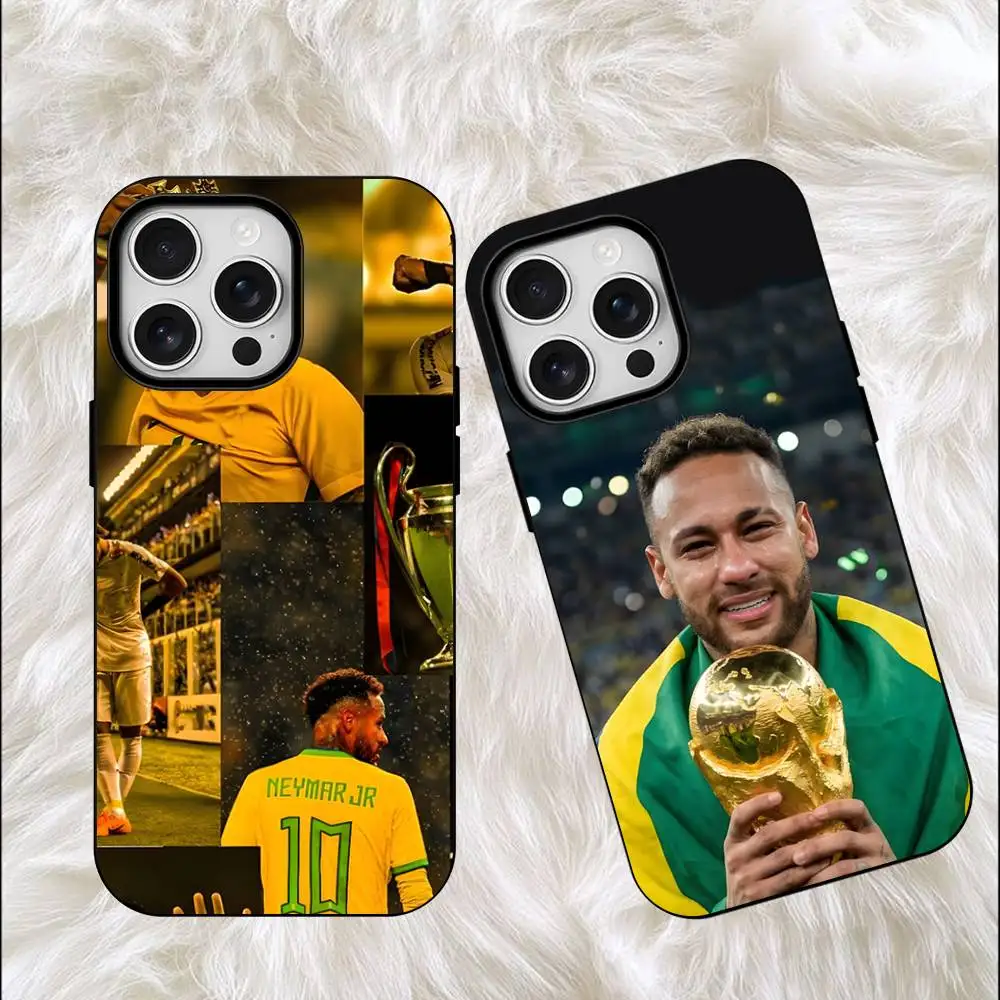 

Football Star N-Neymar Sports Silicone Soft Case For iPhone 17,16,15,14,13,12,11 Pro Max For Magnetic Shell Frosted Cover