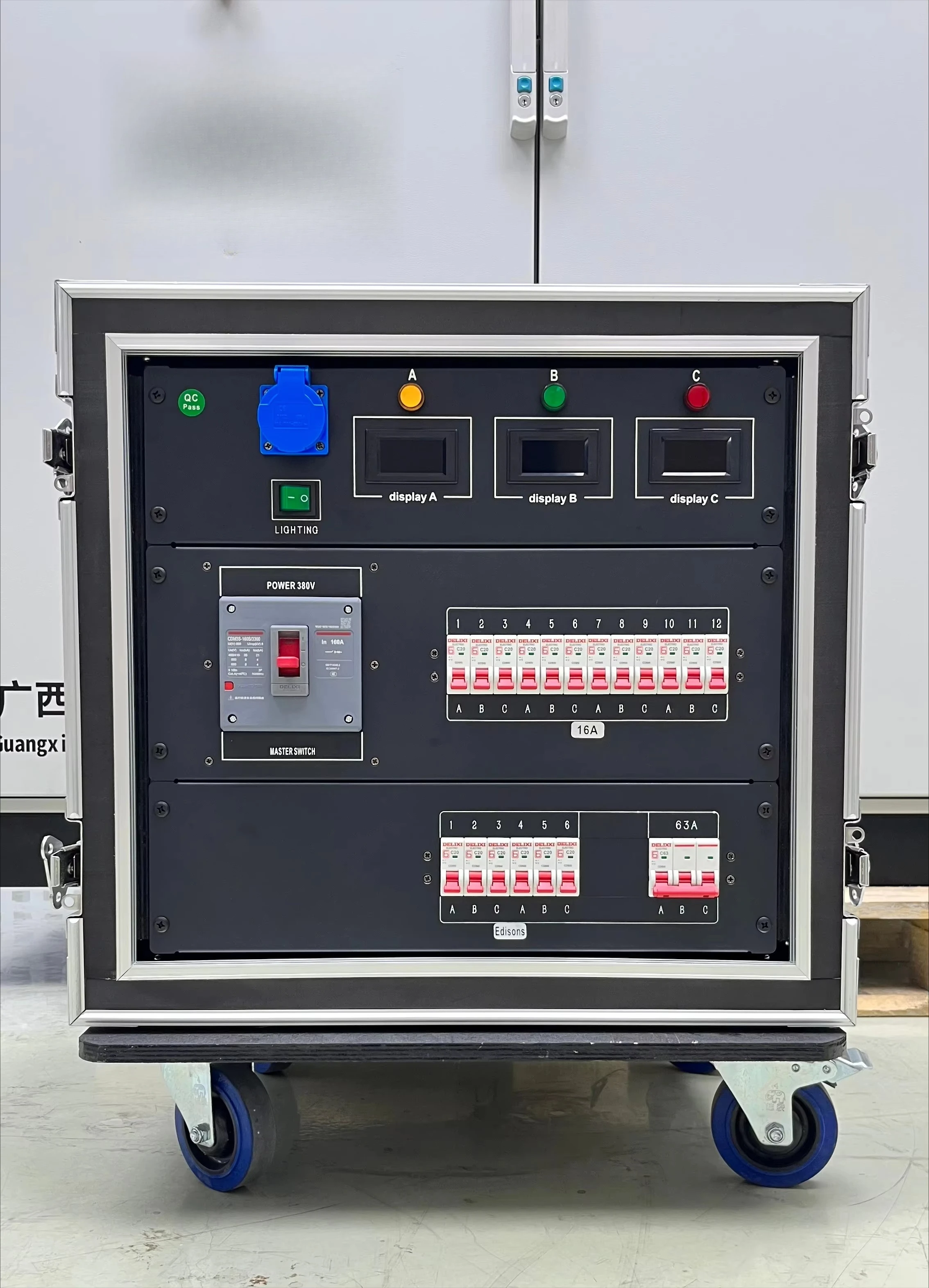 

Aluminum Alloy Shell Electrical Power Distribution Box, Waterproof, DJ Equipment, Stage Lighting, New Style, 63A, 12CH