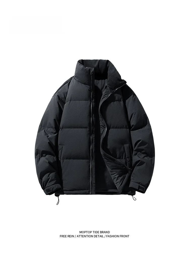 

MMOPTOP Thiened Stand Collar down Jaet Youth Faion Winter Outerwear for Men And Women Couples Warm And Sli Coat