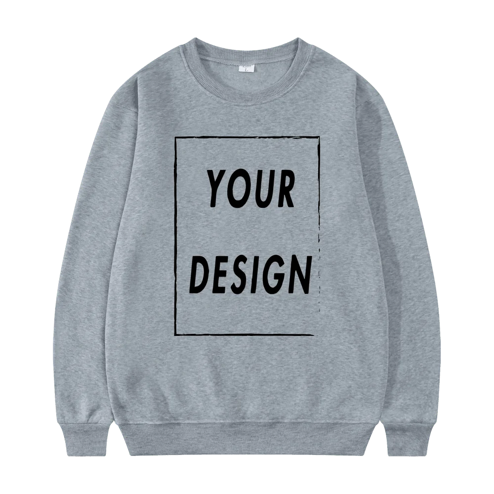 2025, neues Unisex-Sweatshirt ohne Hut, personalisieren Sie Ihr Logo, Rundhalspullover, modischer Freizeitpullover für Herren und Damen – Detail 8