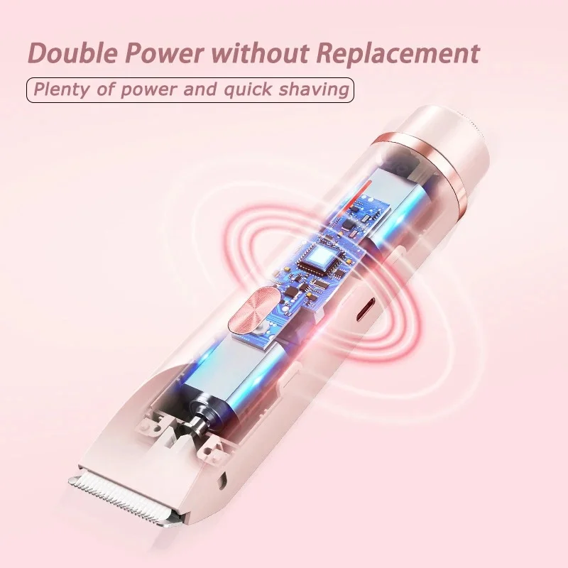 2026 Woman Double Head Electric Shaver Dual Purpose Female Razor Body Epilator Leg Underarm Bikini Electric Hair Remover Trimmer