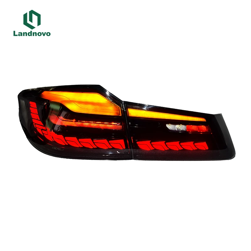 

Landnovo body parts car assembly taillight led lamp replacement For 5 series dragon scale style led tail light