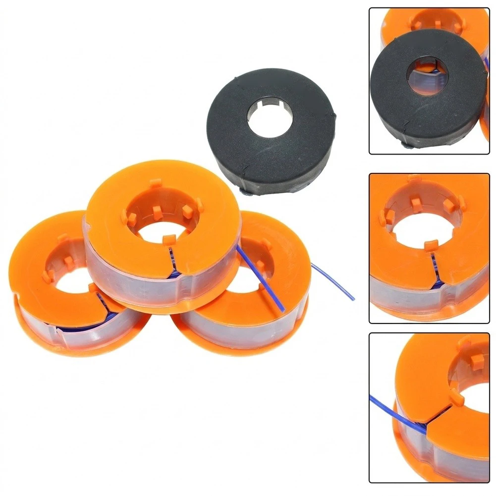 Replacement Spool Set 3 pcs with Protective Cover for Bosch For ART23 ART26 ART30 Grass Trimmer F016800175 BOTH02For ART2303