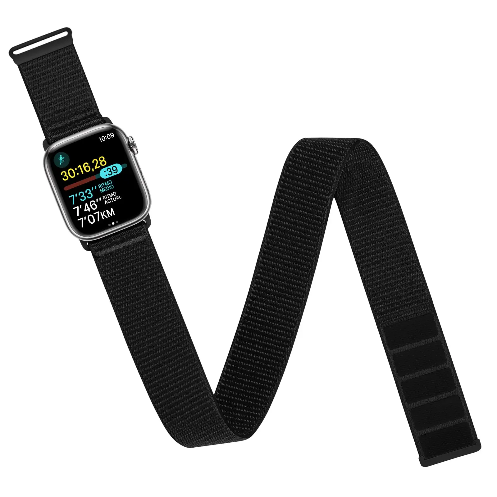 Nylonschlaufe für Apple Watch Band 44 mm 45 mm 49 mm 40 mm 41 mm 42 mm 46 mm Armband/Knöchelarmband iWatch Serie 10 9 8 Se Ultra 2 Armbänder