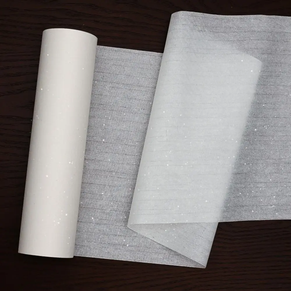White Translucent Cicada Wing Paper Extra Thin Long Roll Mica Ripe Xuan Paper Calligraphy Practice Ancient Style