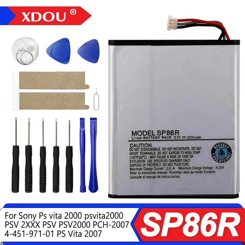 

Сменный аккумулятор SP86R 2210 мАч для Sony Playstation PS Vita PSV Slim PSV 2000, PCH-2000, PCH-2003, PCH-2004, PCH-2006, PCH-2007