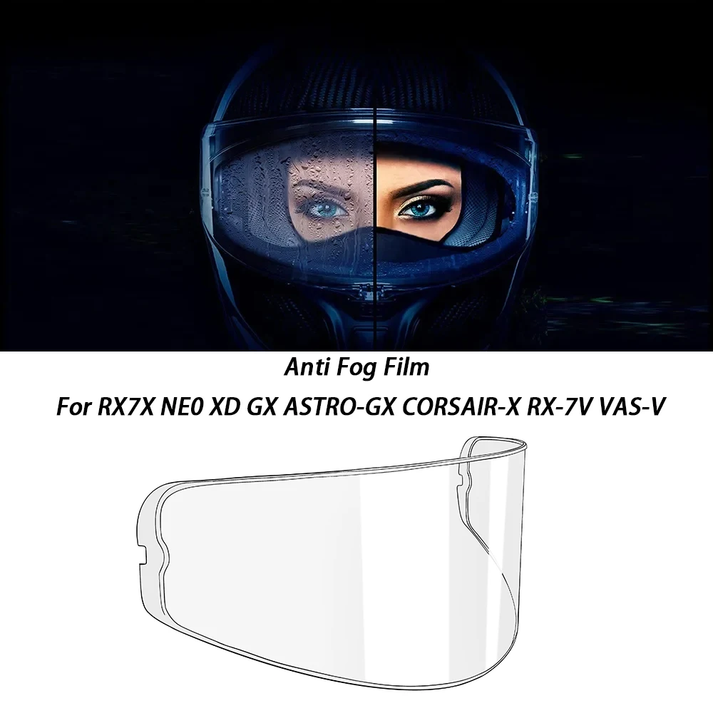 

Helmet Visor Film Anti Fog For Arai RX7X RX-7X SRC CORSAIR-X CORSAIR-X RC RX7V EVO RC RACING RAPIDE-NEO XD VAS-V ASTRO-GX