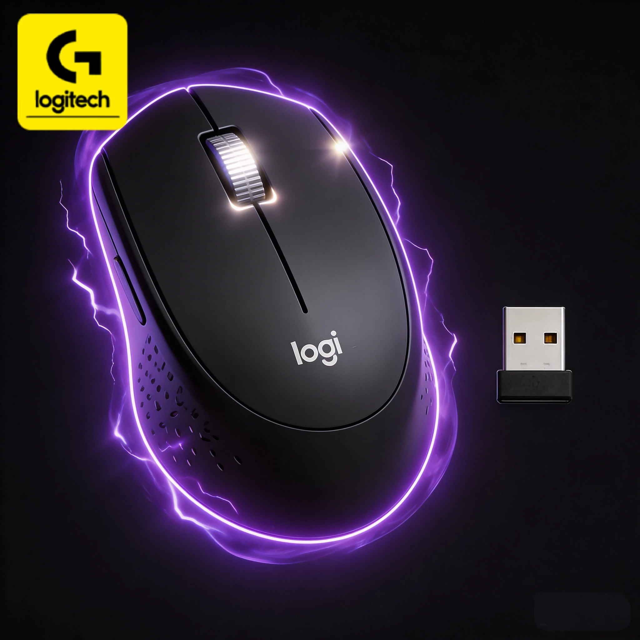 

Logitech M330/M220 Wireless Mouse, 2.4GHz stable transmission, 1000DPI precise tracking