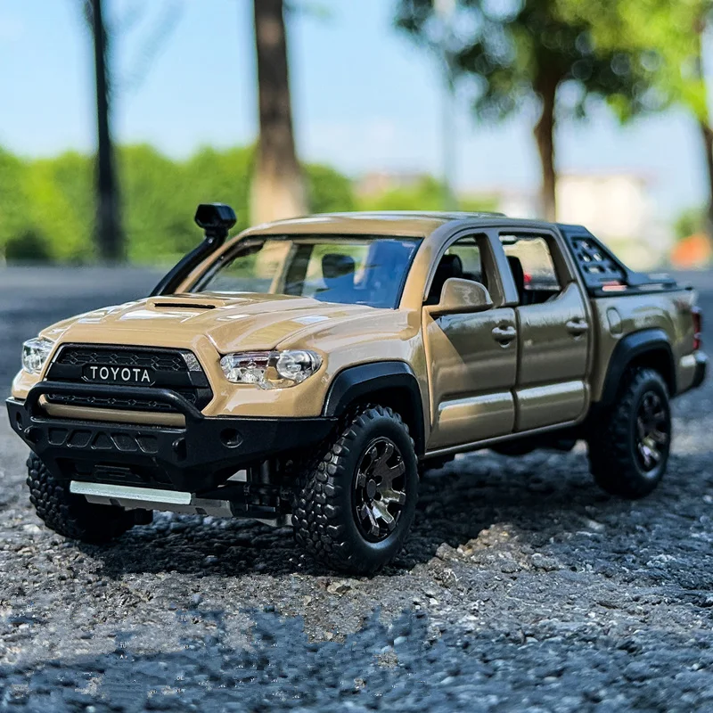 

1/32 Tacoma Alloy Pickup Car Model Diecasts Metal Off-Road Vehicles Car Model High Simulation Sound and Light Childrens Toy Gift