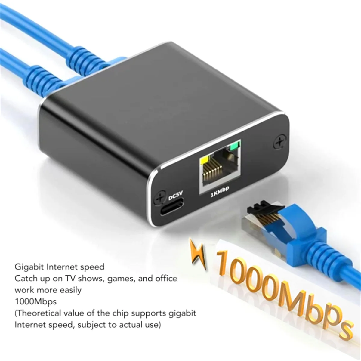 

A45U Gigabit Ethernet-сплиттер от 1 до 2, 1000 Мбит/с, RJ45, LAN, интернет-сплиттер для компьютерной втулки, маршрутизатор, цифровое телевидение