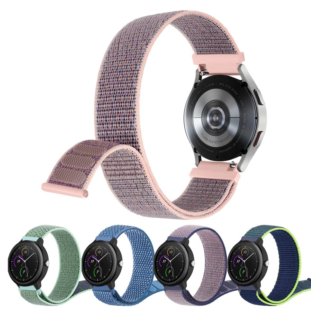 

Нейлоновый ремешок для Garmin Forerunner 55 245 645, музыкальный ремешок для часов, браслет для Garmin Venu 2 Plus/VenuSQ Music/Vivomove 3 Style Luxe