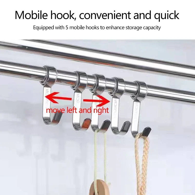 40cm/50cm Stainless Steel Bath Towel Rack Project Hotel Hotel Household Bathroom Toilet Wall Mounted Shelf