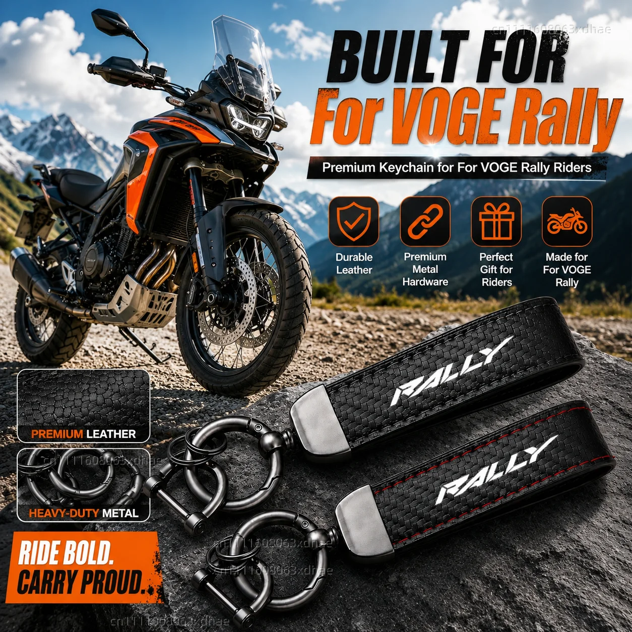 High-Grade Leather Motorcycle Keychain Holder Keyring Accessories For VOGE DS525X/DS625X DS800X 300RR 500AC DSX 800/300 625/525