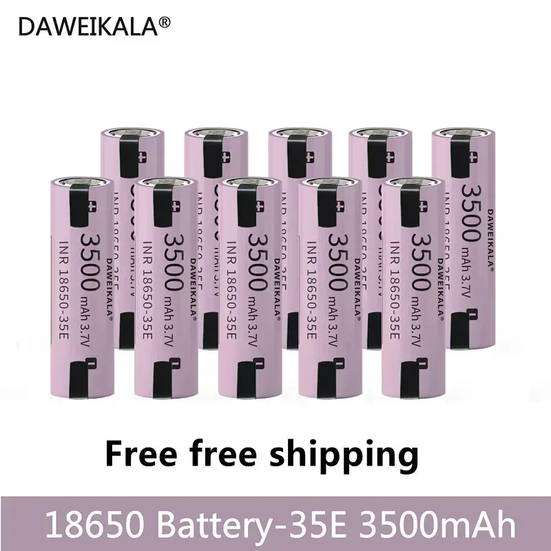 Daweikala 2024 100% Original 35E 3500mAh Battery 3.7 V Lithium Ion Battery 3.7 V 18650 Battery 3500mAh DIY Nicke