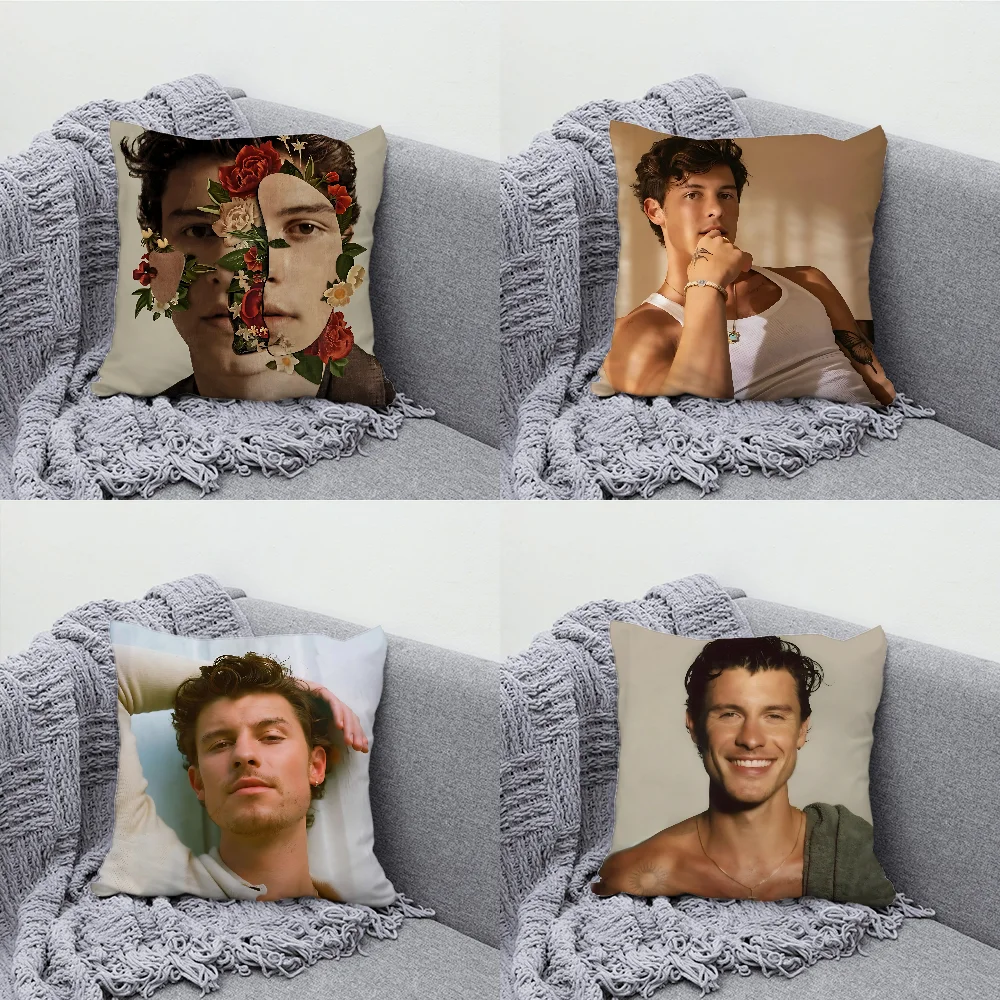 Singer Shawn Mendes Pillow Case Soft Cushion Cases for Farmhouse Sofa Decor Home Decorations and Protector Pillow Case