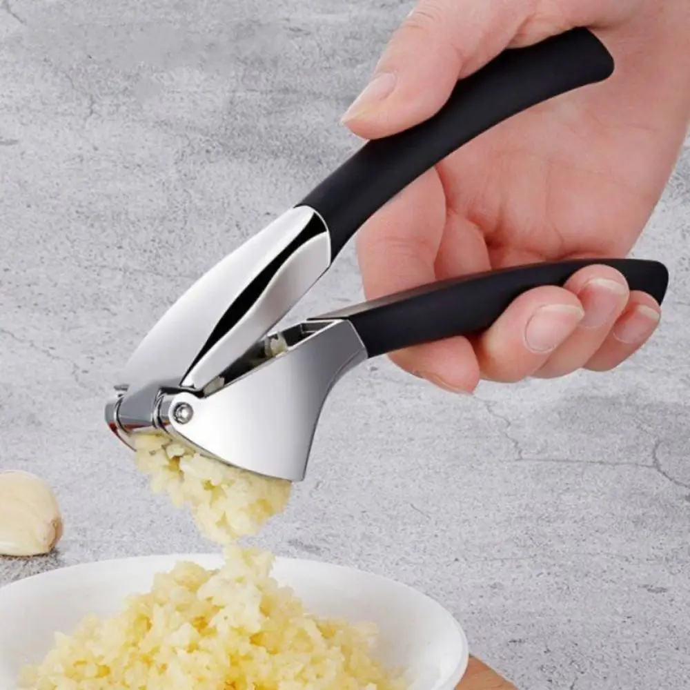 

Kitchen Gadgets Manual Garlic Press Stainless Steel Non-slip Handle Garlic Mincer Handheld Ergonomic Grip Garlic Crusher Home