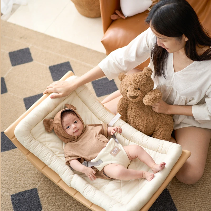 Baby Soothing Rocking Chair - Non-Electric Baby Recliner, Newborn Sleep Aid Cradle, Baby Comfort Chair, Gentle Cradle Rocker.