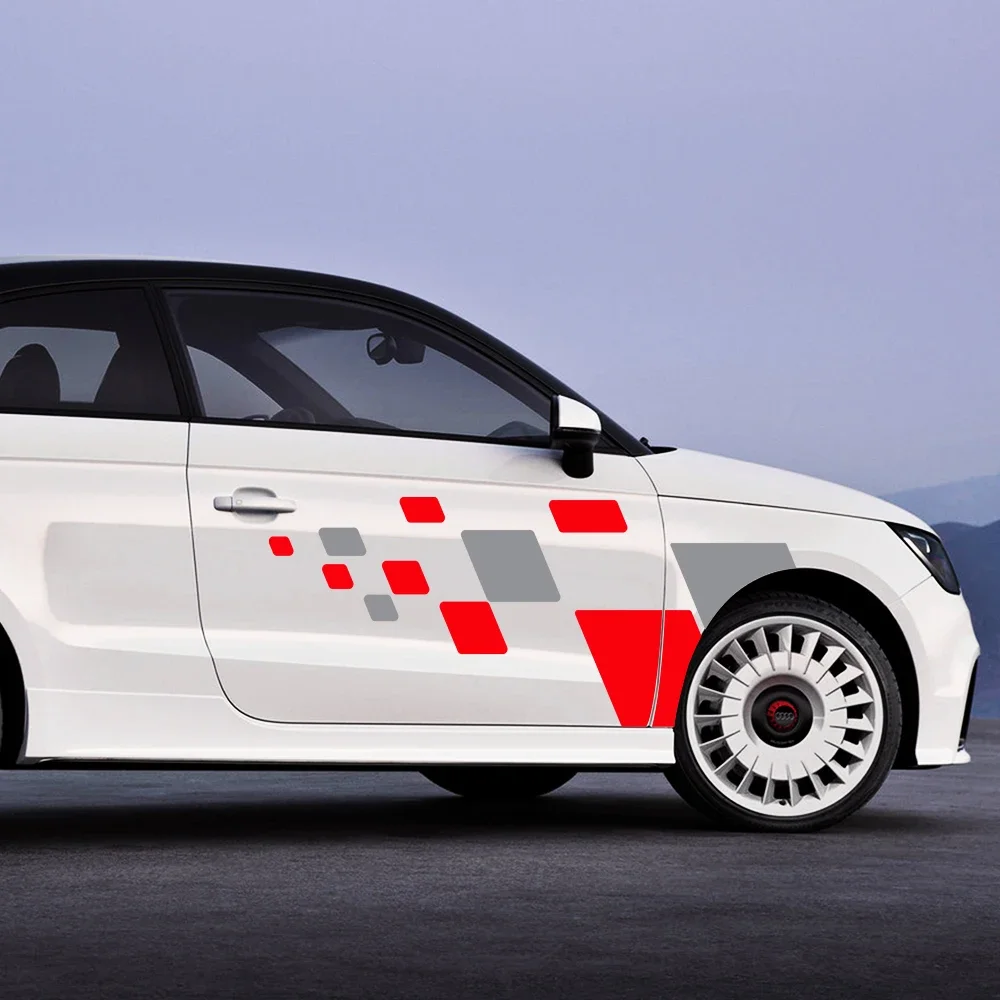 

Автогонки Стайлинг Спорт квадраты наклейка стикер аксессуары для A1 8x A Sportback Tfsi Ego Plus E-tron Urban