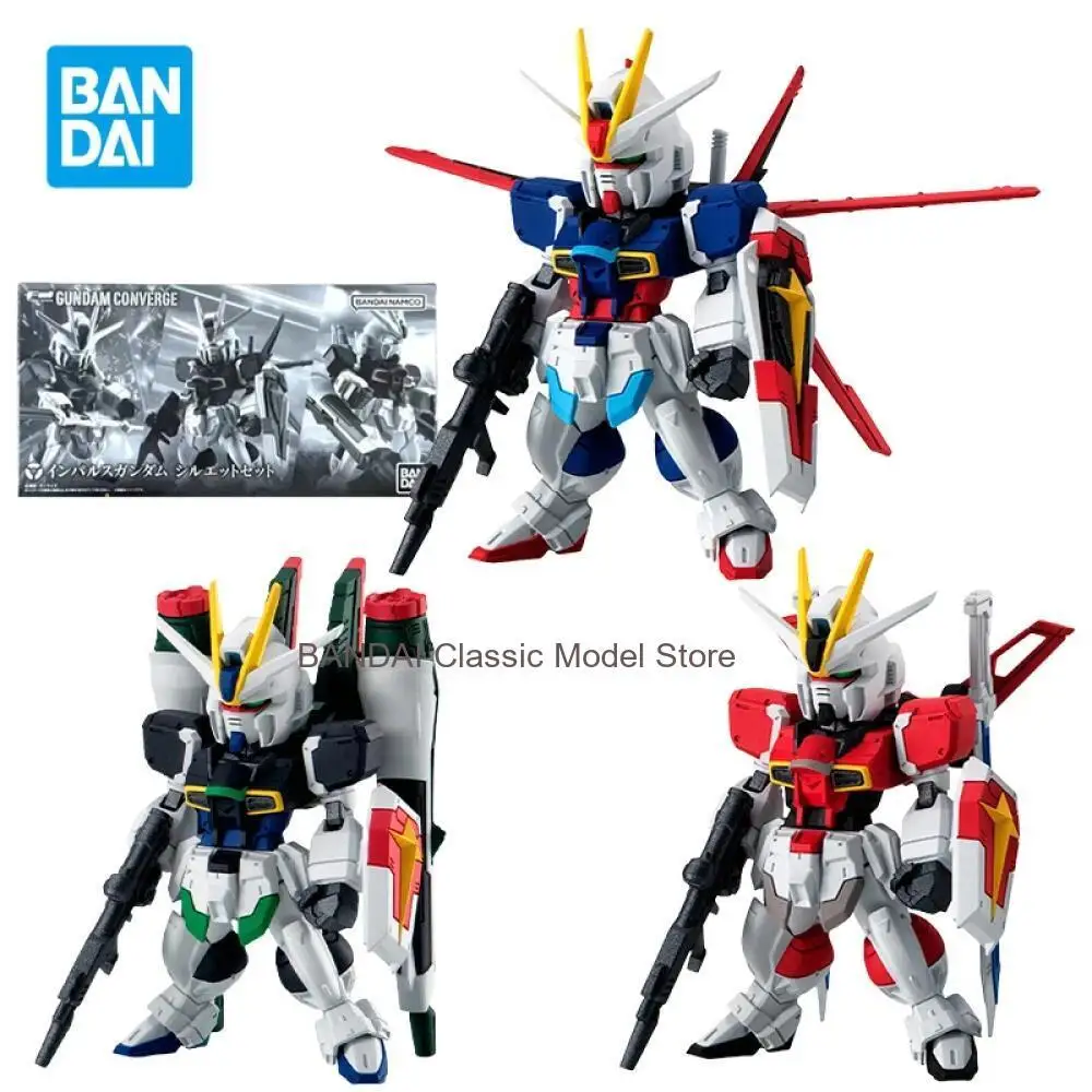 

Оригинальная аниме-фигурка Bandai FW GUNDAM CONVERGE IMPULSE GUNDAM, коллекционная модель, игрушка для мальчиков, подарок