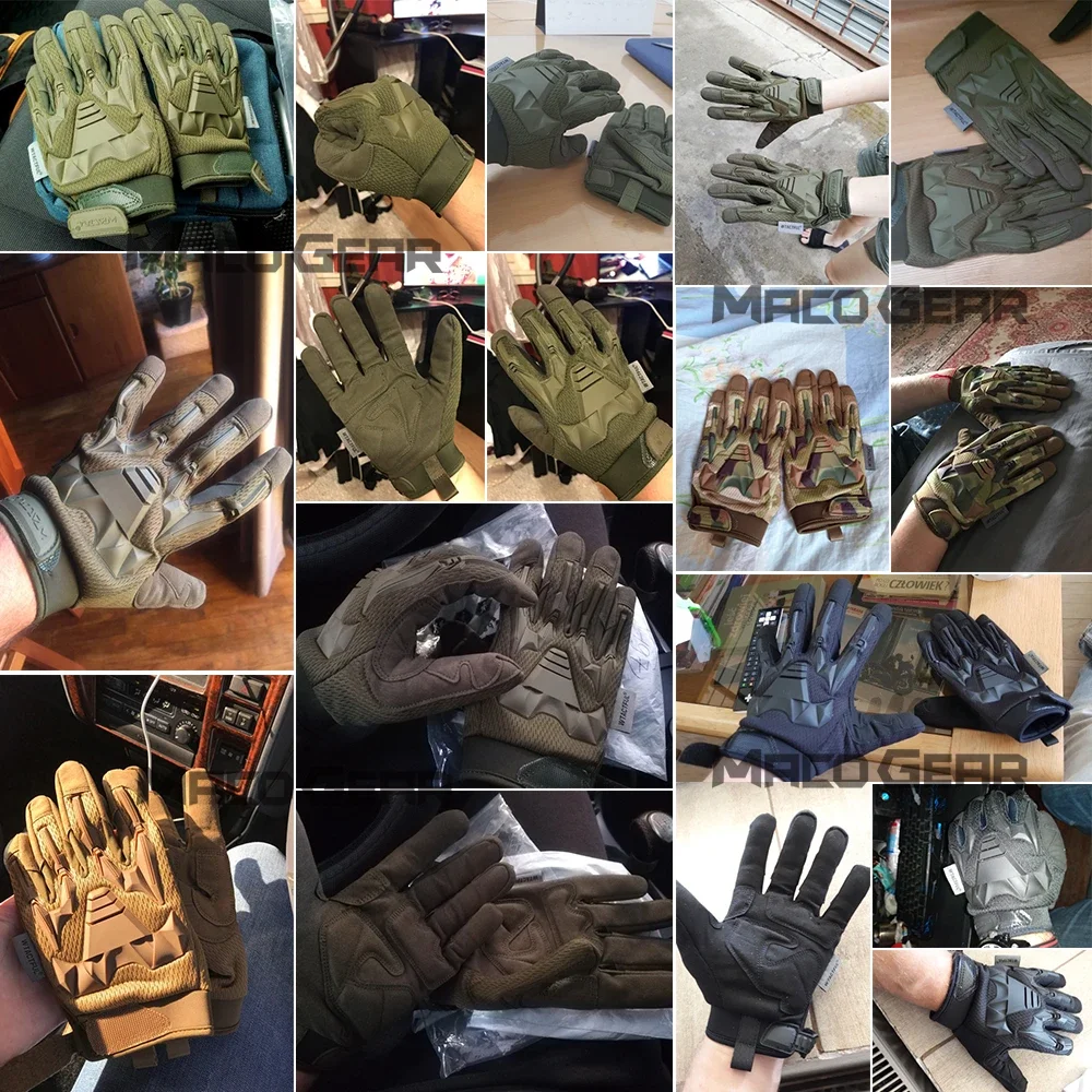 Tactical Gloves Camo Military Army Cycling Glove Sport Climbing Paintball Shooting Hunting Riding Ski Full Finger Mittens Men