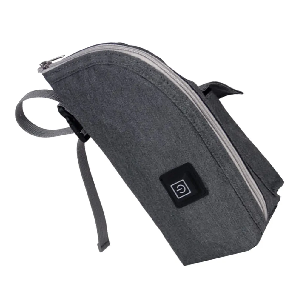 

Portable Insulated Car Bottle Warmer Baby Feeding Bottle Bag Zipper Cover Travel Nursery Supplies Milk Powder Storage Protector