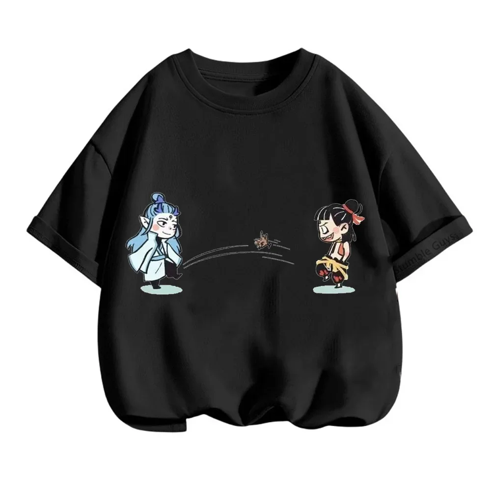 2025 New Fashion Anime Print T Shirts Ne Zha 2 Cartoon Movie Nezha Aobing Pattern Funny Kids T-shirt Street Casual Tees Tops