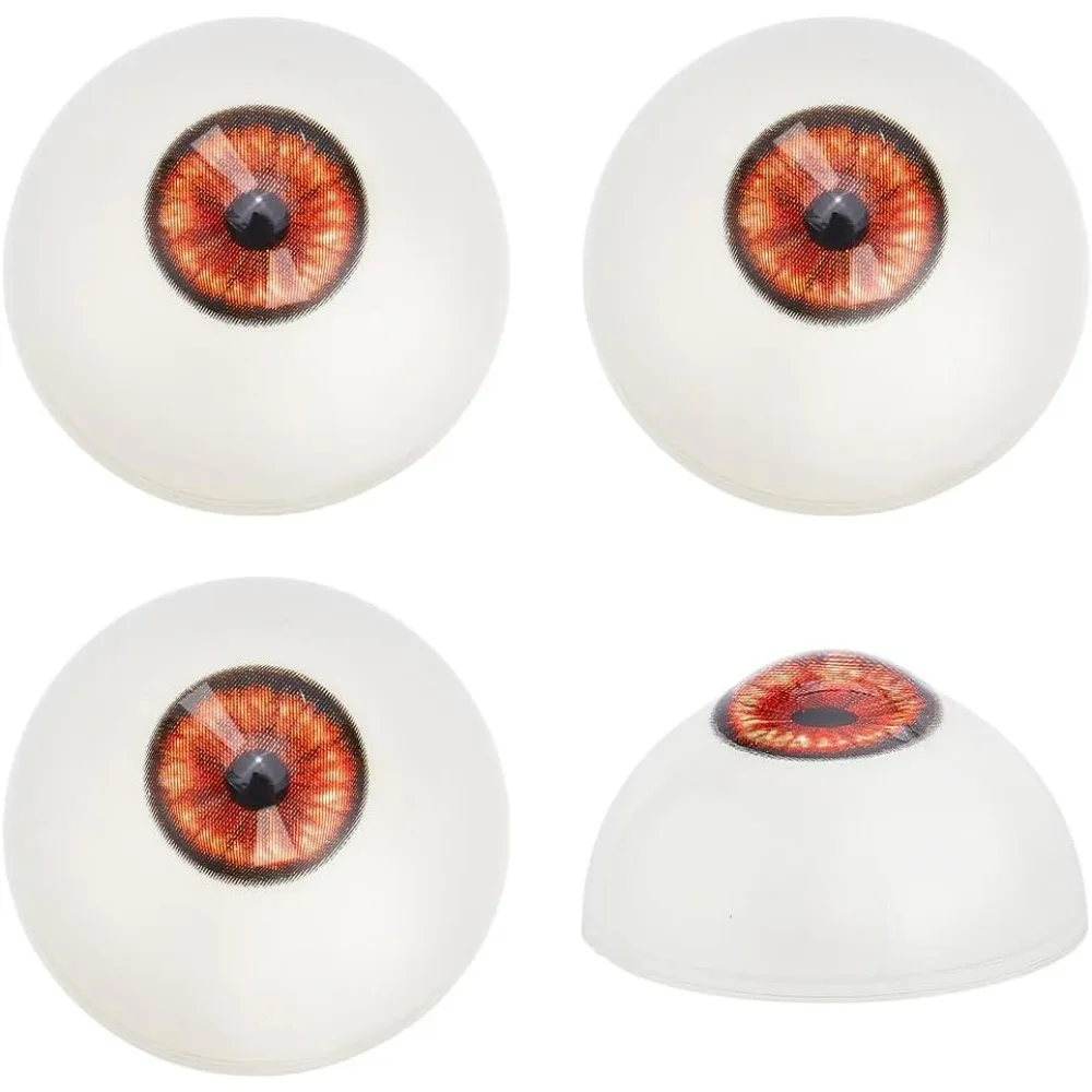 

2 Paris Realistic Eyes Big Eyeballs 32mm Halloween Human Eyes Half Round Eyeballs Large Plastic Eyeballs Craft Eyeballs for DIY