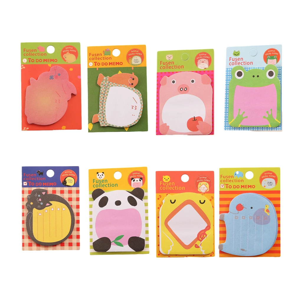 Cartoon Cute Animal Sticky Notes Note Notepad Student Stationery School Memo Pads Sticker for Children Gifts Chicken
