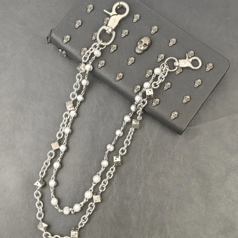 Neue Sommerkollektion 2025, Edelstahl, Minimalismus, Würfel, Hosenkette, modische Männer und Frauen, Luxus-Accessoires für die Taille – Detail 5