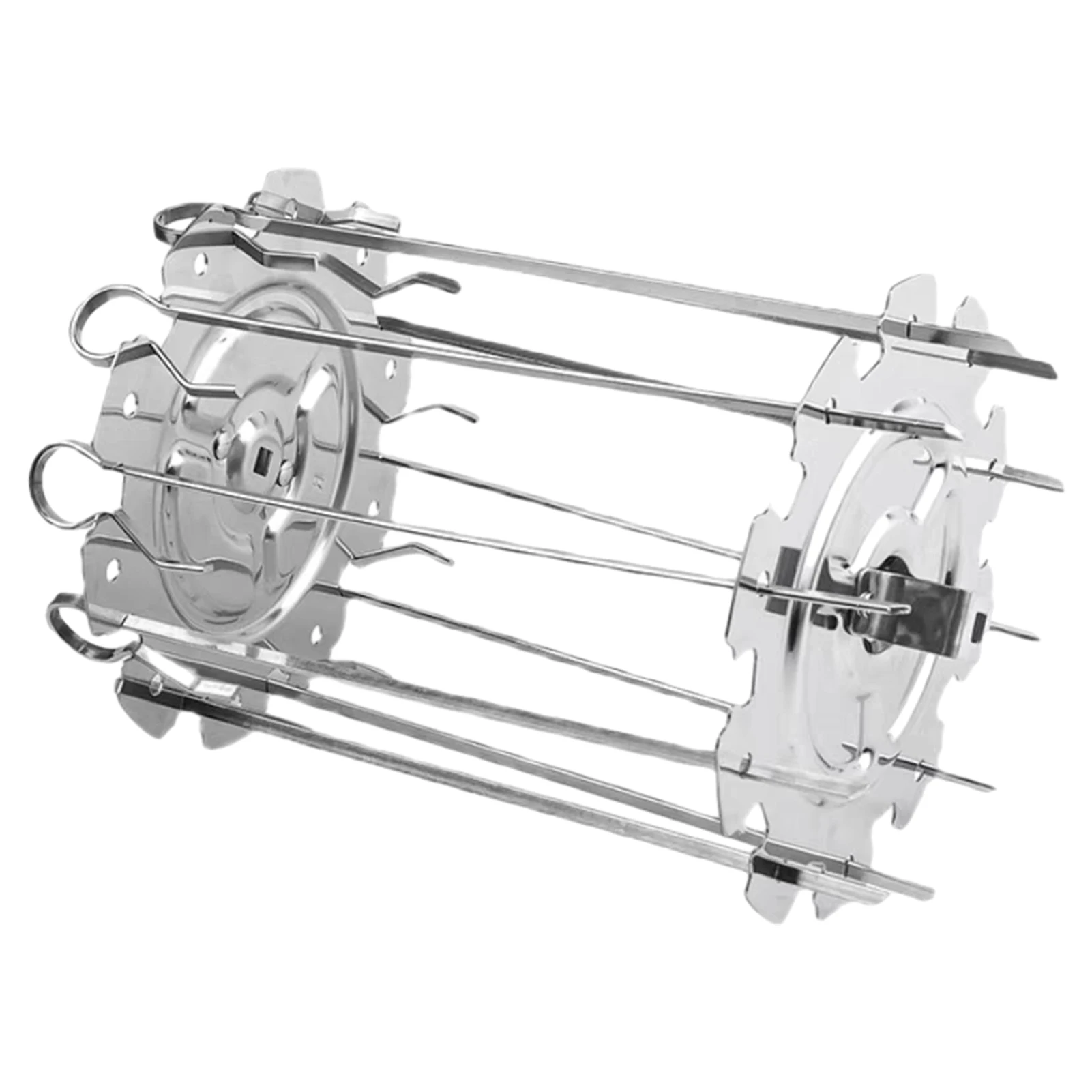 

Heat Resistant Easy To Assemble Stainless Steel Skewer Rack Set Kitchen Outdoor Rotating Rotisserie Oven Home For Air Fryer BBQ