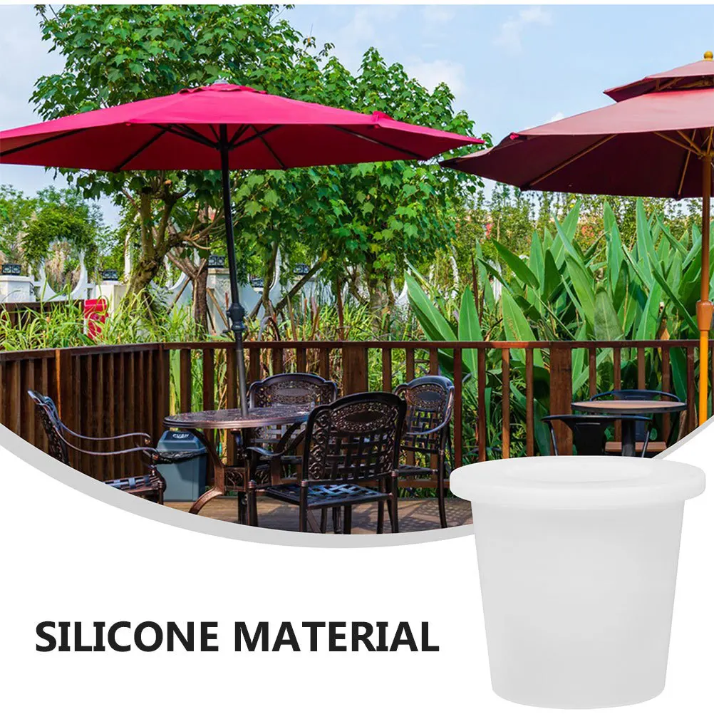 2Pcs Silikon Regenschirm Loch Stecker Set Praktische Terrasse Tisch Sonnenschirm Loch Ring Stabilisator Outdoor Regenschirm Fixierung