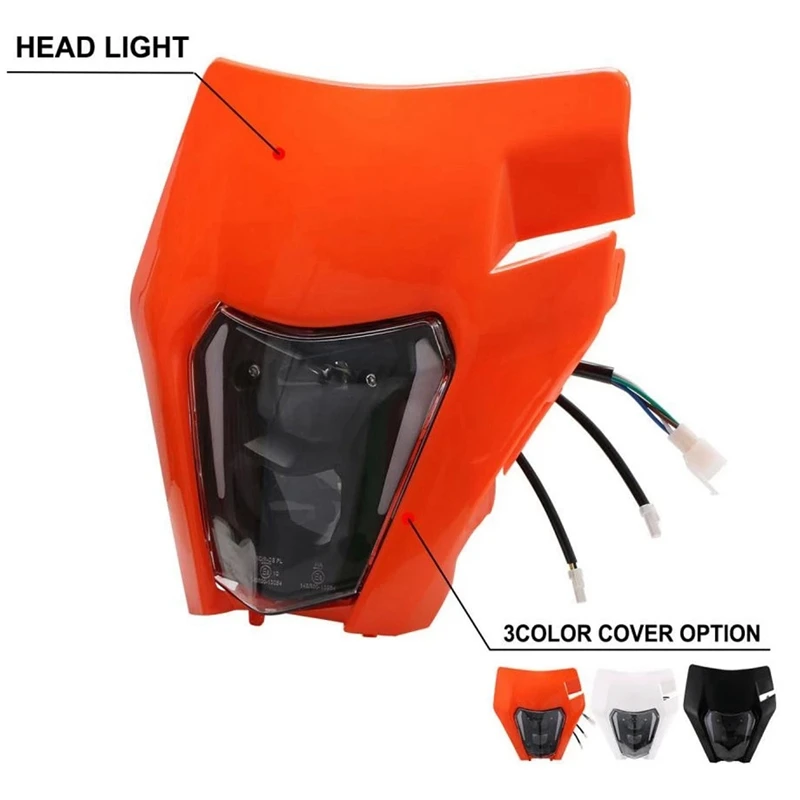 Motorcycle LED Headlight Headlight High And Low Beam Head Lamp Light For  EXC EXCF SX SXF XC 250 300 350 450 530