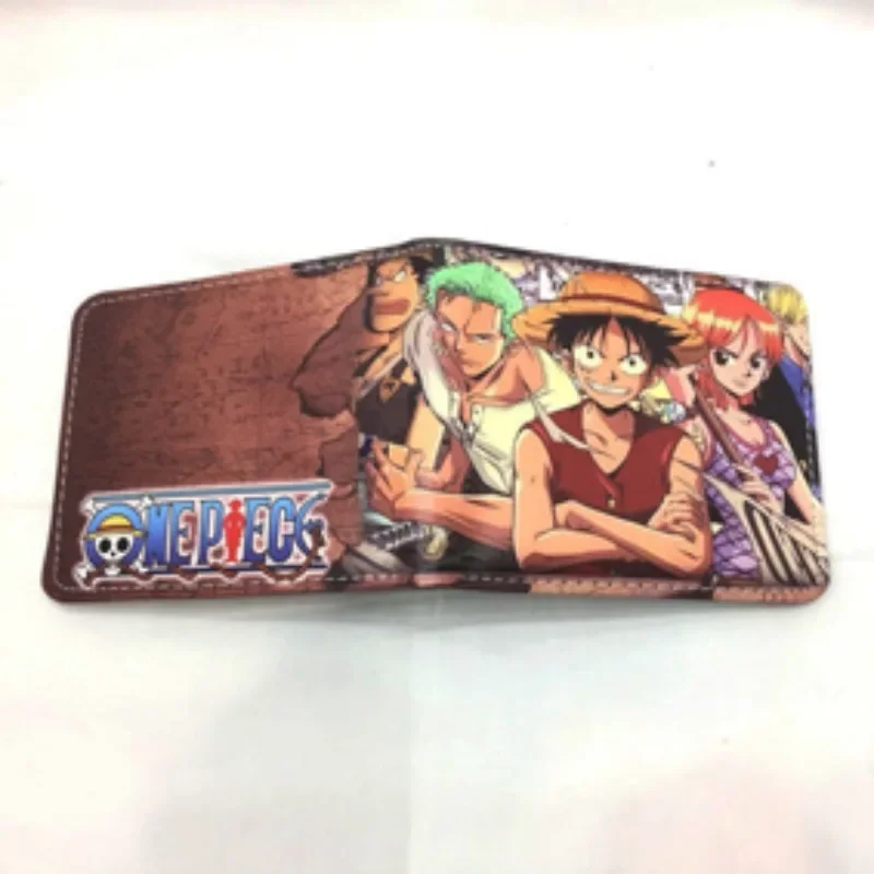 One Piece Zoro Luffy Ace PU Wallet Character Wallet Portable Multi-Function Card Holder Coin Purse Birthday Gift Wholesale