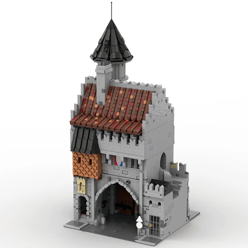 6037pcs Moc Medieval Driveway Door Modular Castle Model Building Blocks DIY Creative Assembly Bricks Toys Kids Christmas Gifts