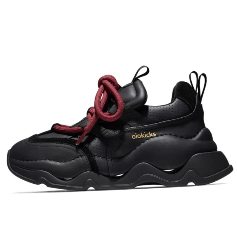 

Genuine Leather Daddy Heightening Shoes for Men's and Women's Luxury Fashionable Casual Sports Shoes Thick Soled Trendy Sneakers