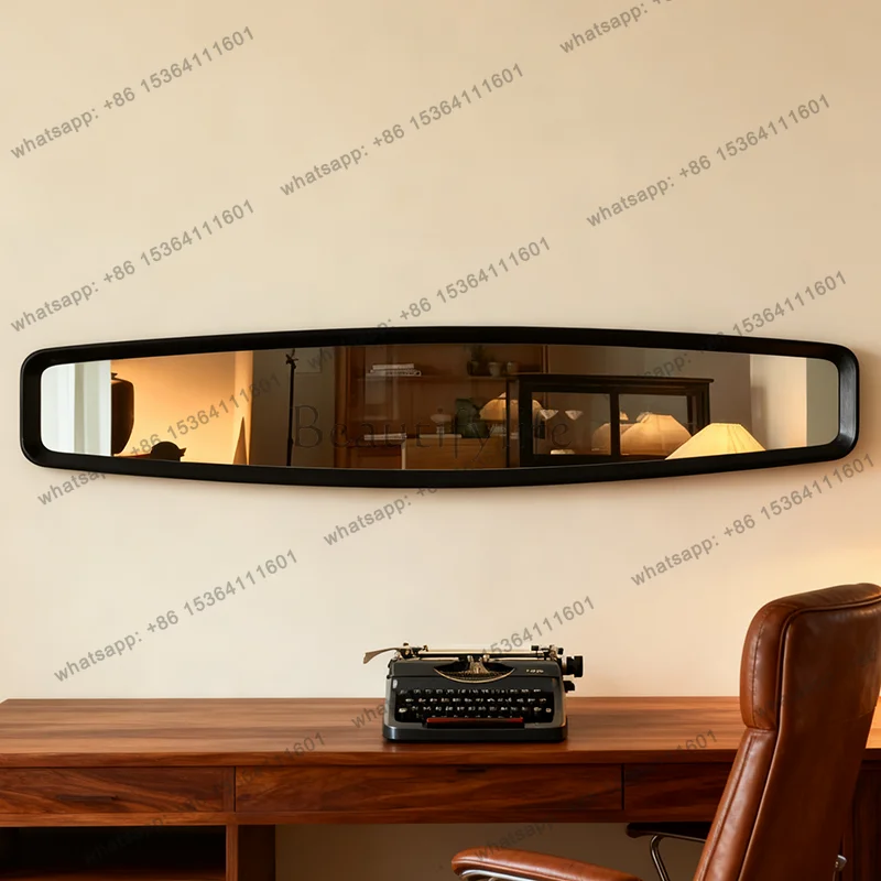 Medieval entrance mirror living room wall custom wall hanging retro strip wall hanging decorative mirror