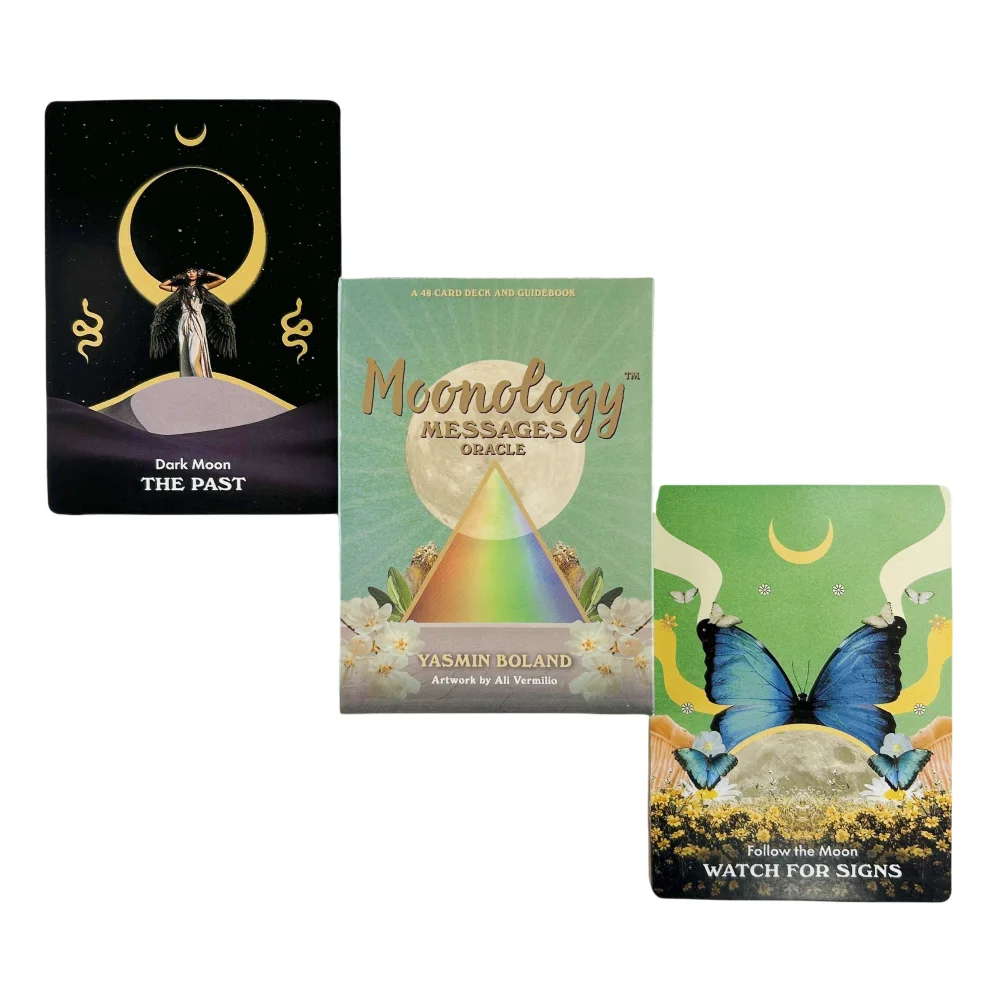 Moonology Messages Oracle Cards Divination Deck English Versions Edition Tarot Board Playing Table Games For Party