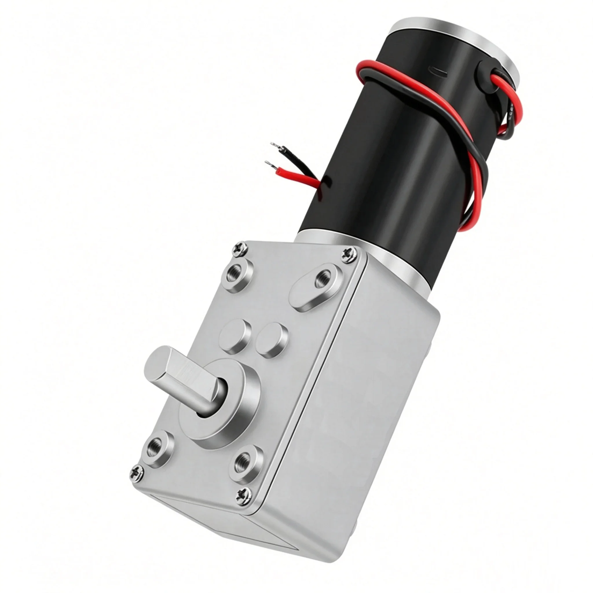 5840-31ZY DC Worm Gear Motor 12V 24V High Torque Self-Locking Turbine Reducer Reversible Low Speed Gearbox Micro Motor for Robot