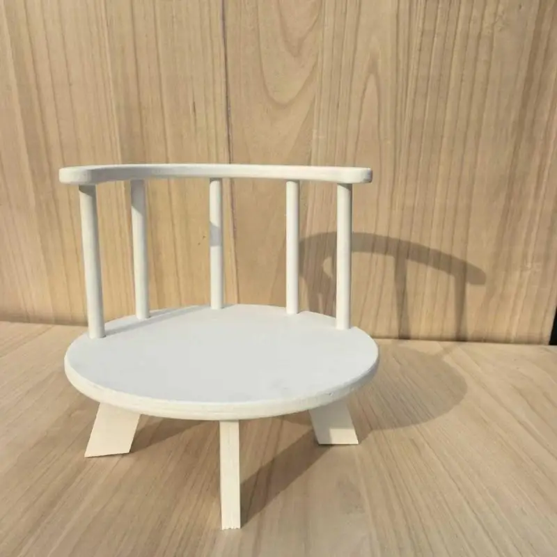 A5YC drewniane krzesło do pozowania drewniana sofa do fotografii noworodków, sesje zdjęciowe dla dzieci rekwizyty profesjonalne