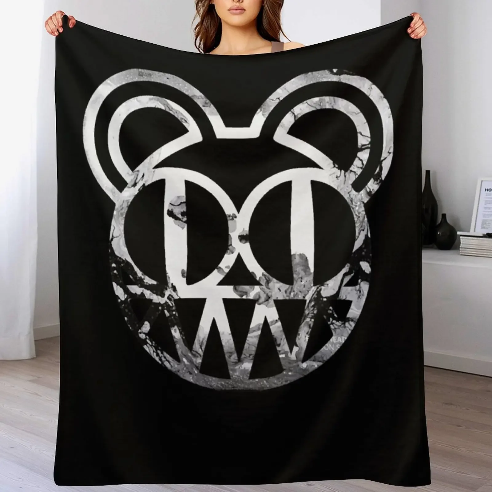 

RADIOHEADs music logo band Throw Blanket valentine gift ideas heavy to sleep Summer Beddings Blankets