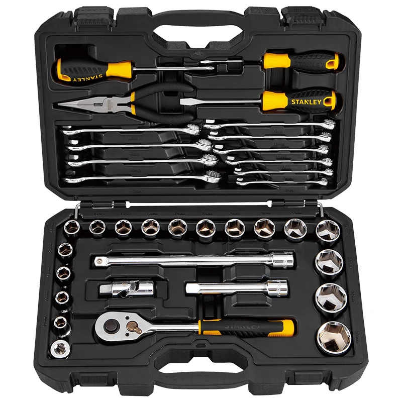 مجموعة أدوات، مفتاح ربط بسقاطة من الدرجة الصناعية، برميل القفازات، صندوق أدوات إصلاح السيارات Dafei، مجموعة مكونة من 36 قطعة من سيارات الإصلاح