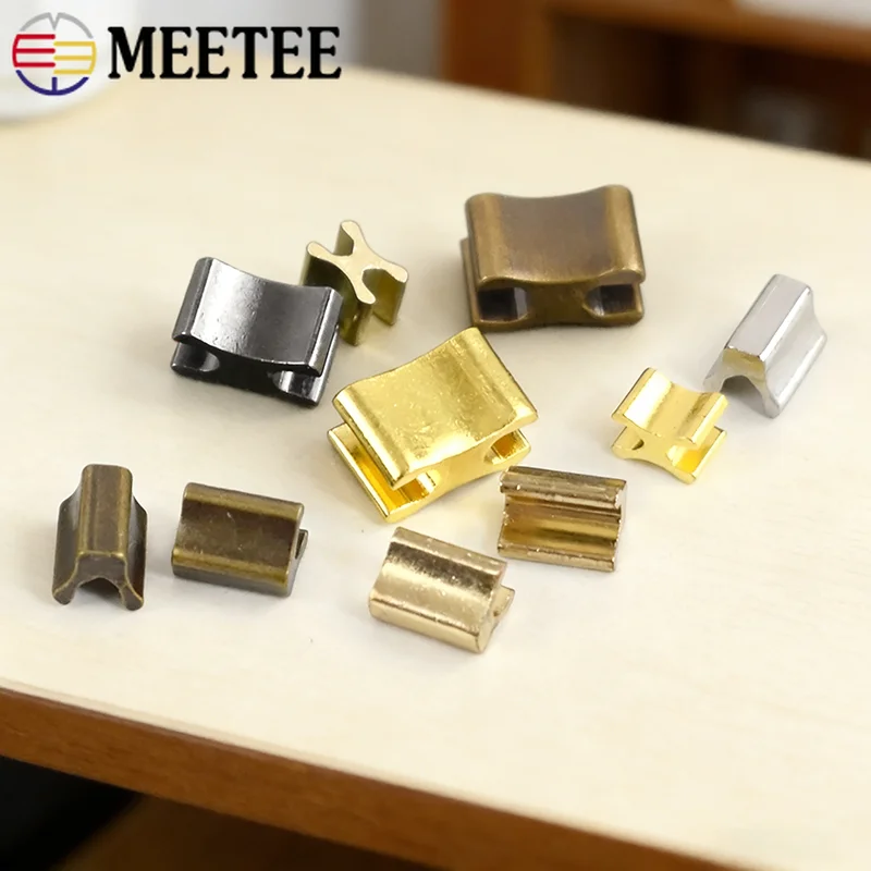 

30/50Set 3#5#8#10# Metal Zipper U Stopper Buckle Non-slip Clasp Wallet Zip Tailor Tools Button Repair Kit DIY Sewing Accessories